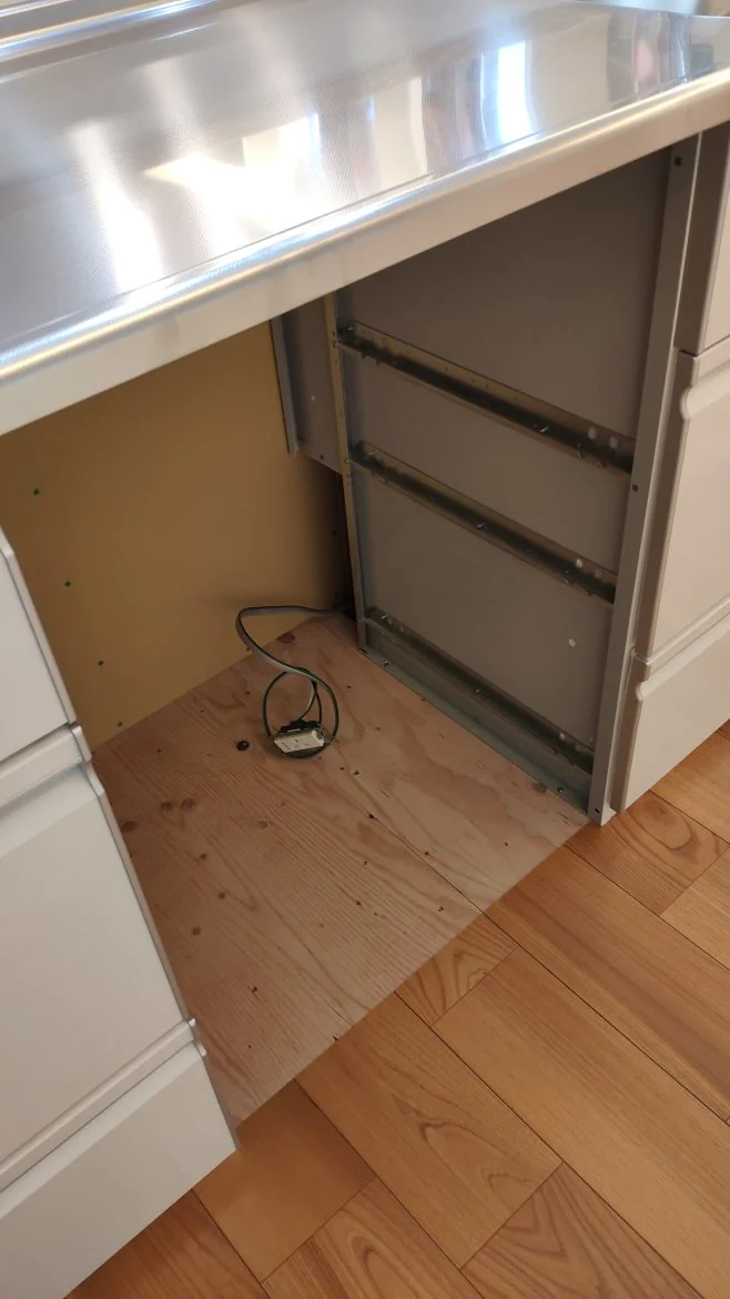 IKEAの食洗機が入るスペース